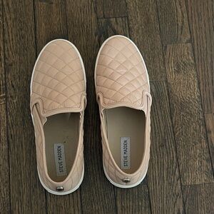 Steve Madden Women's Quilted Slip-On Sneakers - Cream